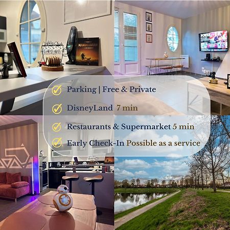 Once Upon A Time - 7Min From Disneyland - Free Private Parking - Self Checkin - Balcony - Barbecue Magny-le-Hongre Extérieur photo